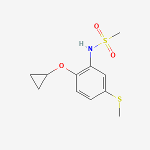 N-(2-Cyclopropoxy-5-(methylthio)phenyl)methanesulfonamide