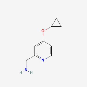 molecular formula C9H12N2O B14832328 (4-Cyclopropoxypyridin-2-YL)methanamine 