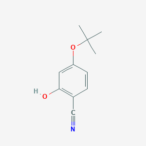 molecular formula C11H13NO2 B14832336 4-(Tert-butoxy)-2-hydroxybenzonitrile 