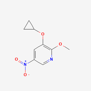 3-Cyclopropoxy-2-methoxy-5-nitropyridine