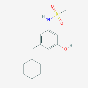 N-(3-(Cyclohexylmethyl)-5-hydroxyphenyl)methanesulfonamide