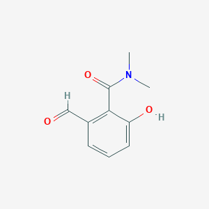 molecular formula C10H11NO3 B14832361 2-Formyl-6-hydroxy-N,N-dimethylbenzamide 