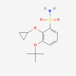 3-Tert-butoxy-2-cyclopropoxybenzenesulfonamide