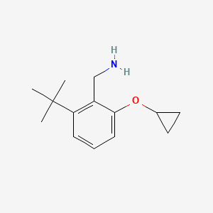 (2-Tert-butyl-6-cyclopropoxyphenyl)methanamine