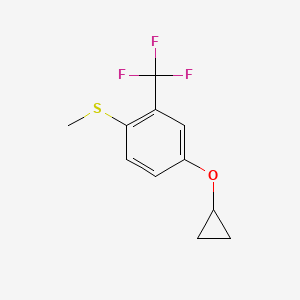 (4-Cyclopropoxy-2-(trifluoromethyl)phenyl)(methyl)sulfane