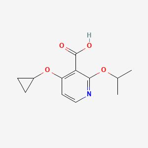 4-Cyclopropoxy-2-isopropoxynicotinic acid