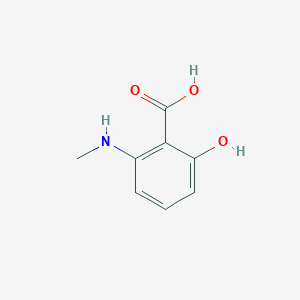 molecular formula C8H9NO3 B14832424 2-Hydroxy-6-(methylamino)benzoic acid 