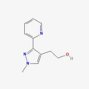 molecular formula C11H13N3O B1483244 2-(1-methyl-3-(pyridin-2-yl)-1H-pyrazol-4-yl)ethan-1-ol CAS No. 2091683-96-2