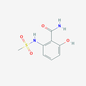 molecular formula C8H10N2O4S B14832450 2-Hydroxy-6-(methylsulfonamido)benzamide 