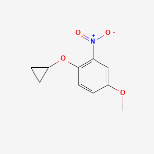 1-Cyclopropoxy-4-methoxy-2-nitrobenzene