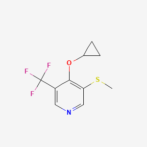 4-Cyclopropoxy-3-(methylthio)-5-(trifluoromethyl)pyridine