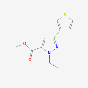 methyl 1-ethyl-3-(thiophen-3-yl)-1H-pyrazole-5-carboxylate