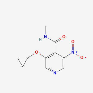 3-Cyclopropoxy-N-methyl-5-nitroisonicotinamide