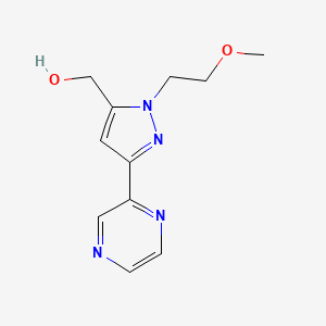 (1-(2-methoxyethyl)-3-(pyrazin-2-yl)-1H-pyrazol-5-yl)methanol