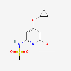 N-(6-Tert-butoxy-4-cyclopropoxypyridin-2-YL)methanesulfonamide