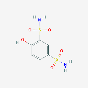 molecular formula C6H8N2O5S2 B14832571 4-Hydroxybenzene-1,3-disulfonamide 