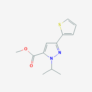 methyl 1-isopropyl-3-(thiophen-2-yl)-1H-pyrazole-5-carboxylate