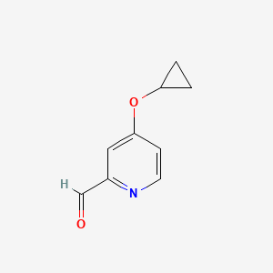 molecular formula C9H9NO2 B14832596 4-Cyclopropoxypicolinaldehyde 