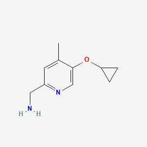 (5-Cyclopropoxy-4-methylpyridin-2-YL)methanamine