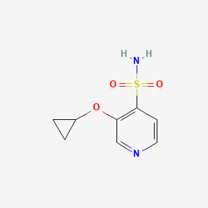 molecular formula C8H10N2O3S B14832635 3-Cyclopropoxypyridine-4-sulfonamide 