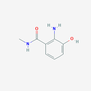 molecular formula C8H10N2O2 B14832655 2-Amino-3-hydroxy-N-methylbenzamide 