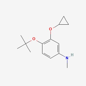 4-Tert-butoxy-3-cyclopropoxy-N-methylaniline