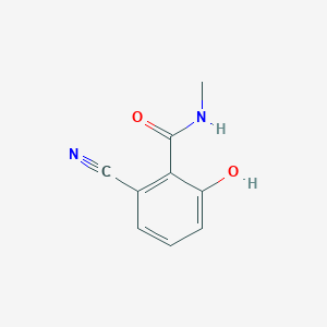 molecular formula C9H8N2O2 B14832663 2-Cyano-6-hydroxy-N-methylbenzamide 