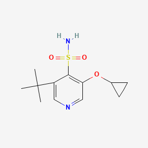 3-Tert-butyl-5-cyclopropoxypyridine-4-sulfonamide