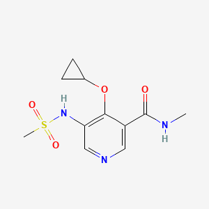 4-Cyclopropoxy-N-methyl-5-(methylsulfonamido)nicotinamide