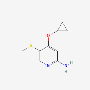 4-Cyclopropoxy-5-(methylthio)pyridin-2-amine