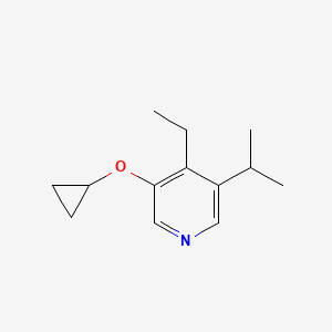 3-Cyclopropoxy-4-ethyl-5-isopropylpyridine