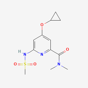 4-Cyclopropoxy-N,N-dimethyl-6-(methylsulfonamido)picolinamide