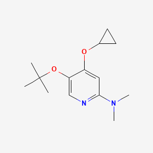 5-Tert-butoxy-4-cyclopropoxy-N,N-dimethylpyridin-2-amine