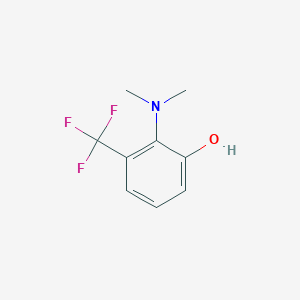 molecular formula C9H10F3NO B14832705 2-(Dimethylamino)-3-(trifluoromethyl)phenol 