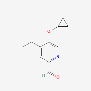 5-Cyclopropoxy-4-ethylpicolinaldehyde