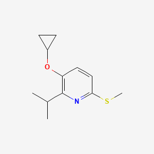 3-Cyclopropoxy-2-isopropyl-6-(methylthio)pyridine