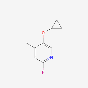 5-Cyclopropoxy-2-fluoro-4-methylpyridine