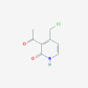 1-[4-(Chloromethyl)-2-hydroxypyridin-3-YL]ethanone