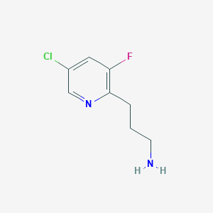 3-(5-Chloro-3-fluoropyridin-2-YL)propan-1-amine