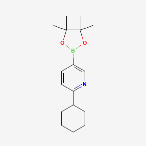 6-(Cyclohexyl)pyridine-3-boronic acid pinacol ester