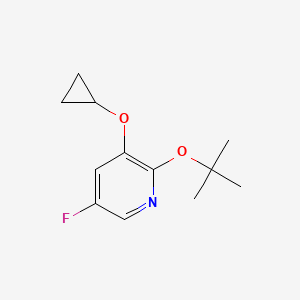 2-Tert-butoxy-3-cyclopropoxy-5-fluoropyridine