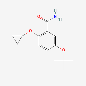 5-Tert-butoxy-2-cyclopropoxybenzamide