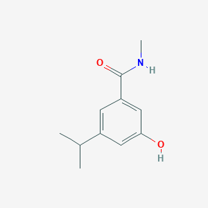 molecular formula C11H15NO2 B14832842 3-Hydroxy-5-isopropyl-N-methylbenzamide 