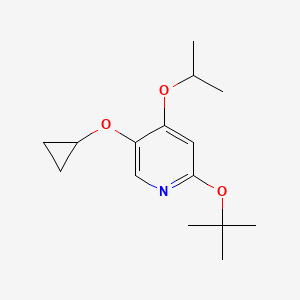 molecular formula C15H23NO3 B14832851 2-Tert-butoxy-5-cyclopropoxy-4-isopropoxypyridine 