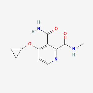 molecular formula C11H13N3O3 B14832869 4-Cyclopropoxy-N2-methylpyridine-2,3-dicarboxamide 