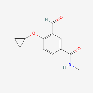 4-Cyclopropoxy-3-formyl-N-methylbenzamide