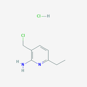 3-(Chloromethyl)-6-ethylpyridin-2-amine hydrochloride