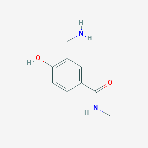 molecular formula C9H12N2O2 B14832961 3-(Aminomethyl)-4-hydroxy-N-methylbenzamide 