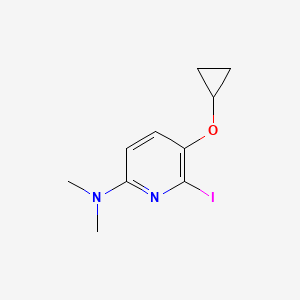 molecular formula C10H13IN2O B14833065 5-Cyclopropoxy-6-iodo-N,N-dimethylpyridin-2-amine 