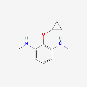 molecular formula C11H16N2O B14833087 2-Cyclopropoxy-N1,N3-dimethylbenzene-1,3-diamine 